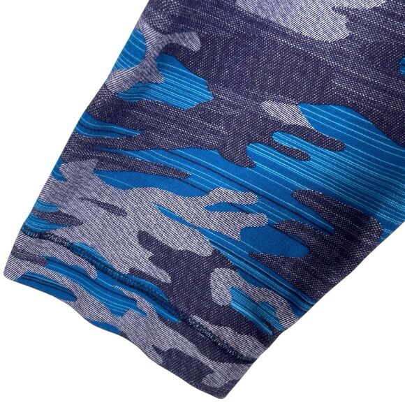 ROBERT GRAHAM Street Circuit Quarter Zip Pullover Size Medium Camo Blue - Picture 8 of 16